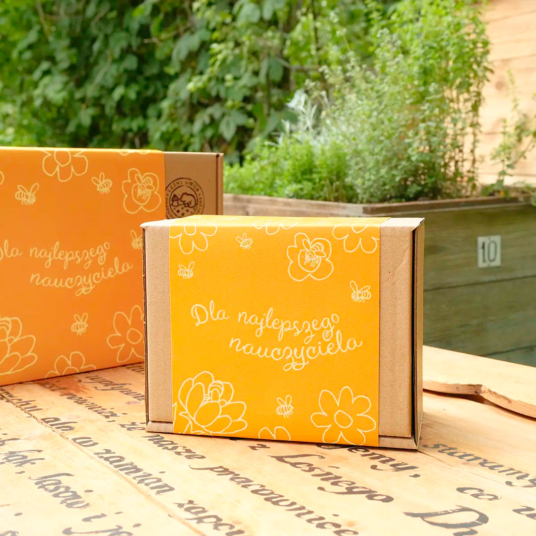 Dla najlepszego nauczyciela - opakowanie prezentowe - Gospodarstwo Pasieczne Leśny Dwór