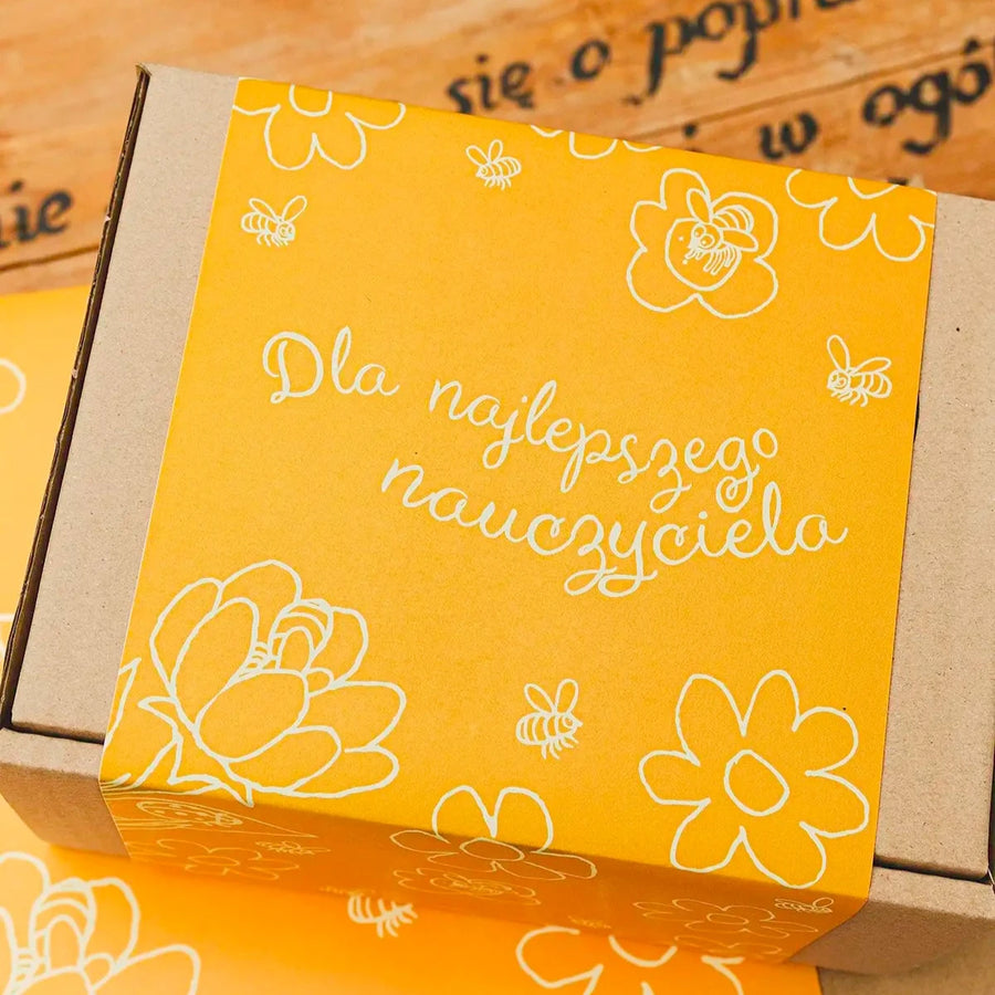 Dla najlepszego nauczyciela - opakowanie prezentowe - Gospodarstwo Pasieczne Leśny Dwór