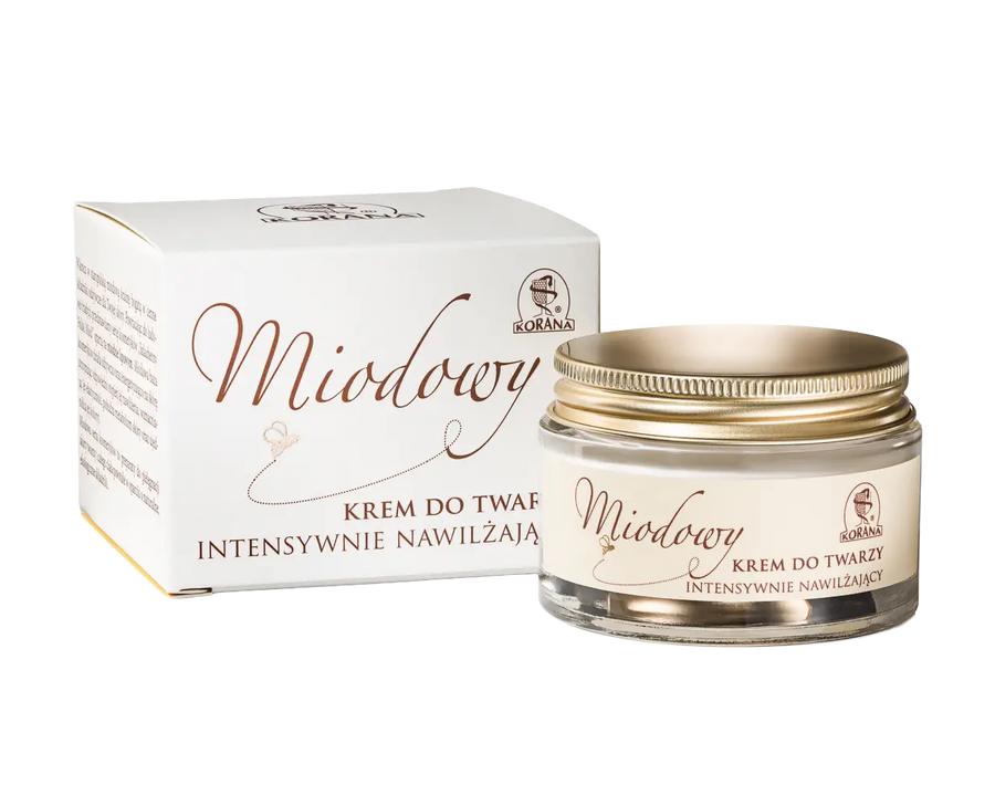 Miodowy krem do twarzy intensywnie nawilżający - Korana