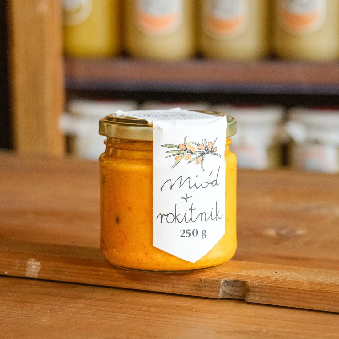 Miód z rokitnikiem - Gospodarstwo Pasieczne Leśny Dwór Jacek Pieńkos