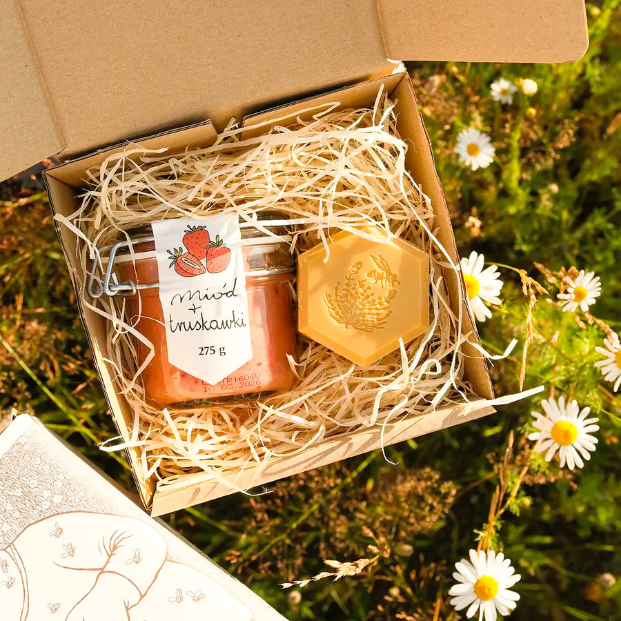 Zestaw Miód i Mydło Miodowe - Gospodarstwo Pasieczne Leśny Dwór