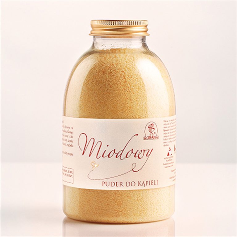 miodowy puder do kąpieli korana