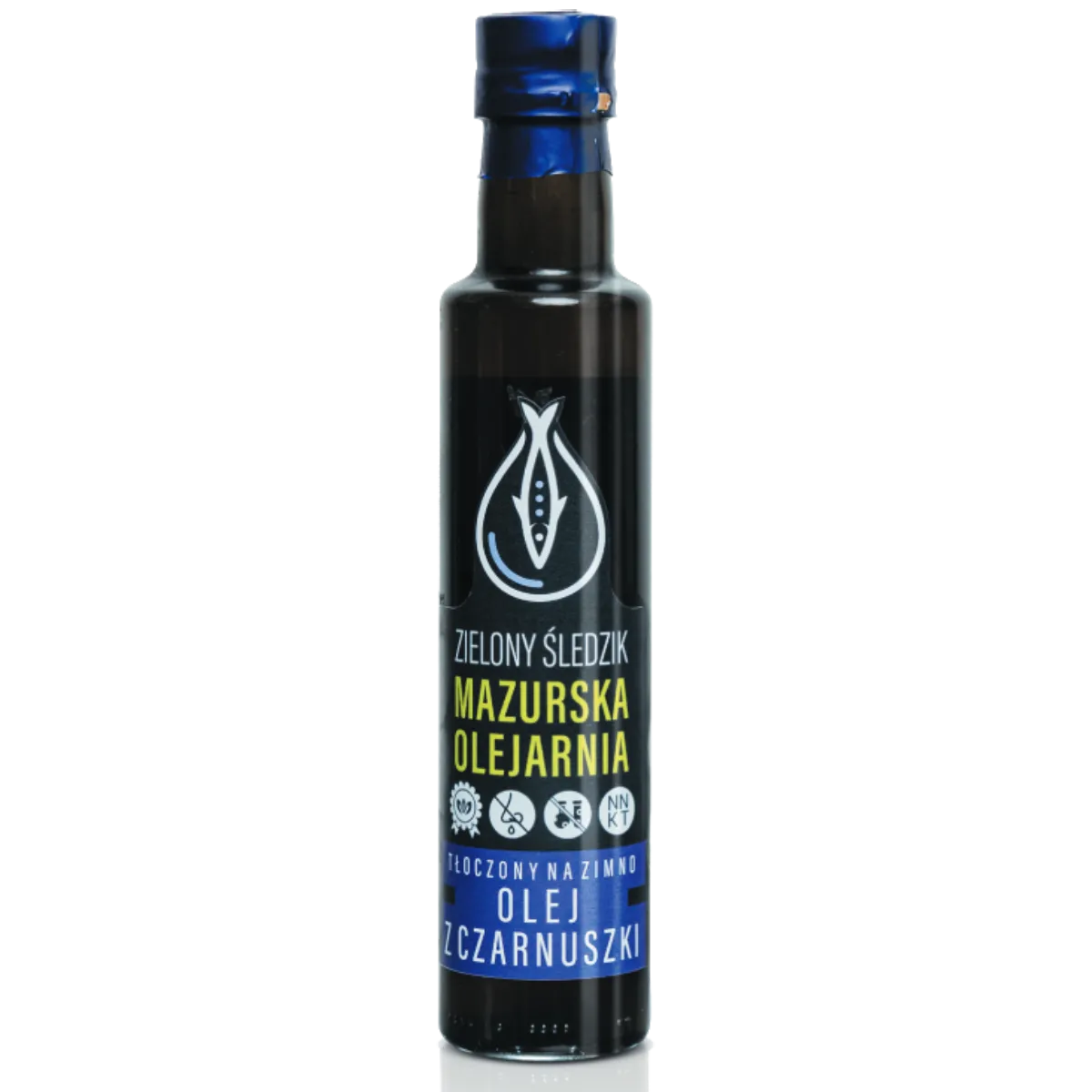 Olej z Czarnuszki 250ml | Zielony Śledzik Mazurska Olejarnia - Gospodarstwo Pasieczne Leśny Dwór