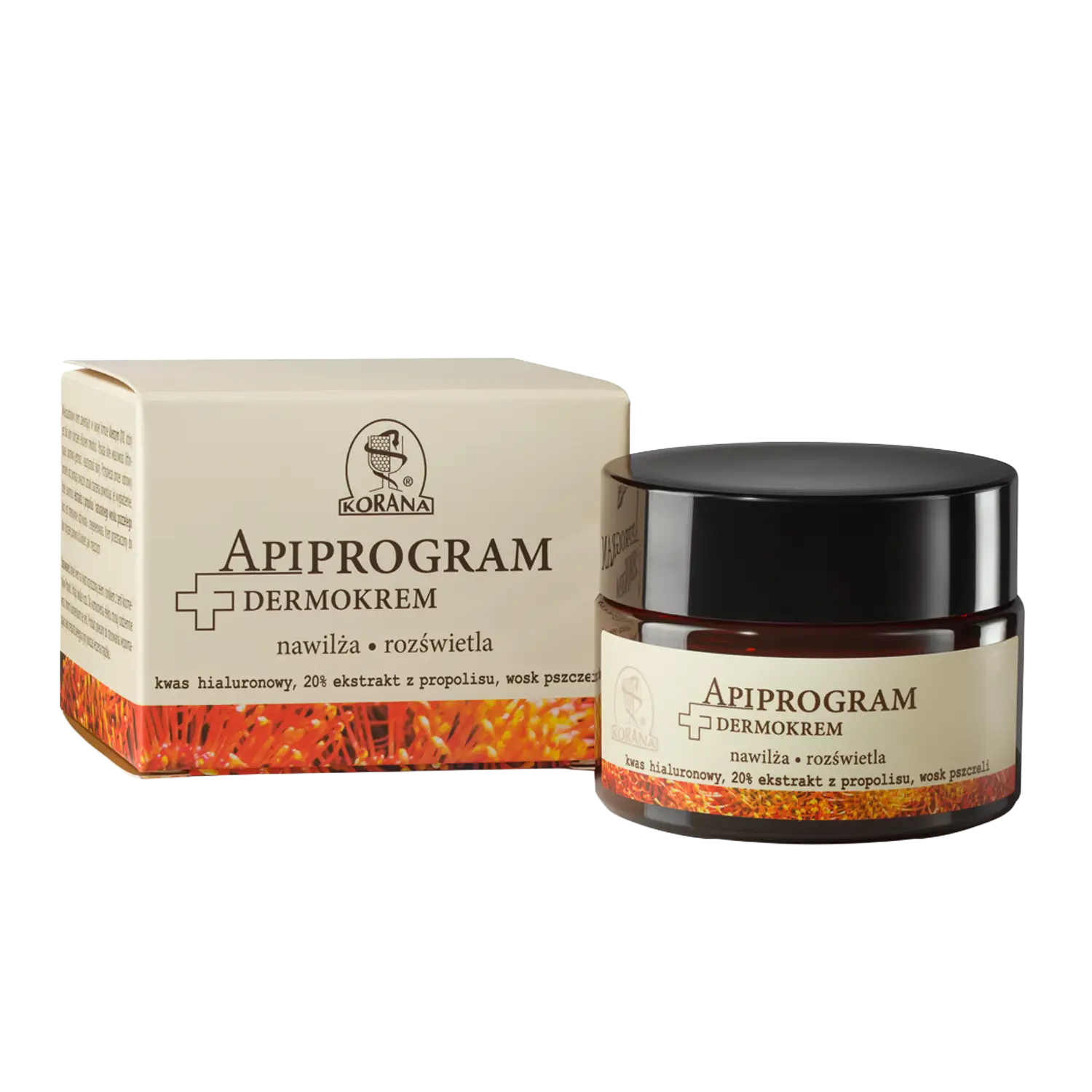 DERMOKREM z kwasem hialuronowym APIPROGRAM - Gospodarstwo Pasieczne Leśny Dwór