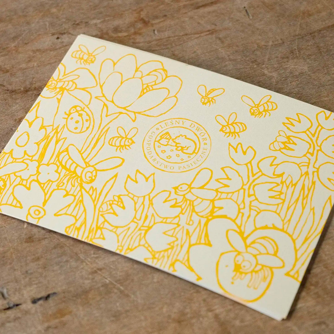 Kartka z życzeniami do prezentu - Gospodarstwo Pasieczne Leśny Dwór