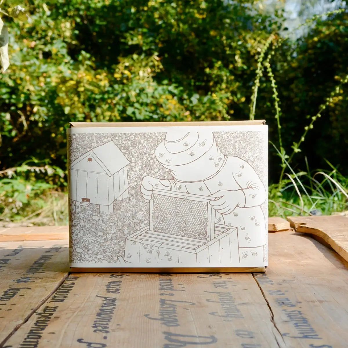 Ozdobne opakowanie prezentowe na miód - Gospodarstwo Pasieczne Leśny Dwór