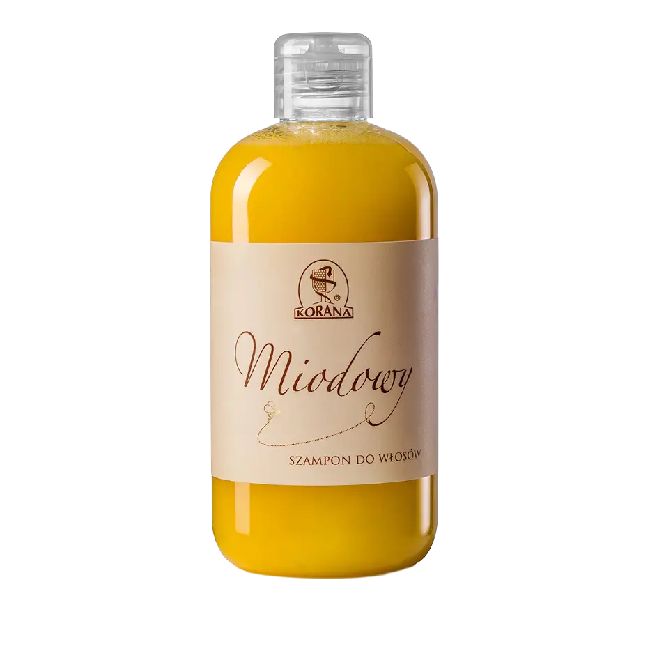 Miodowy szampon do włosów nawilżająco-regenerujący - Korana