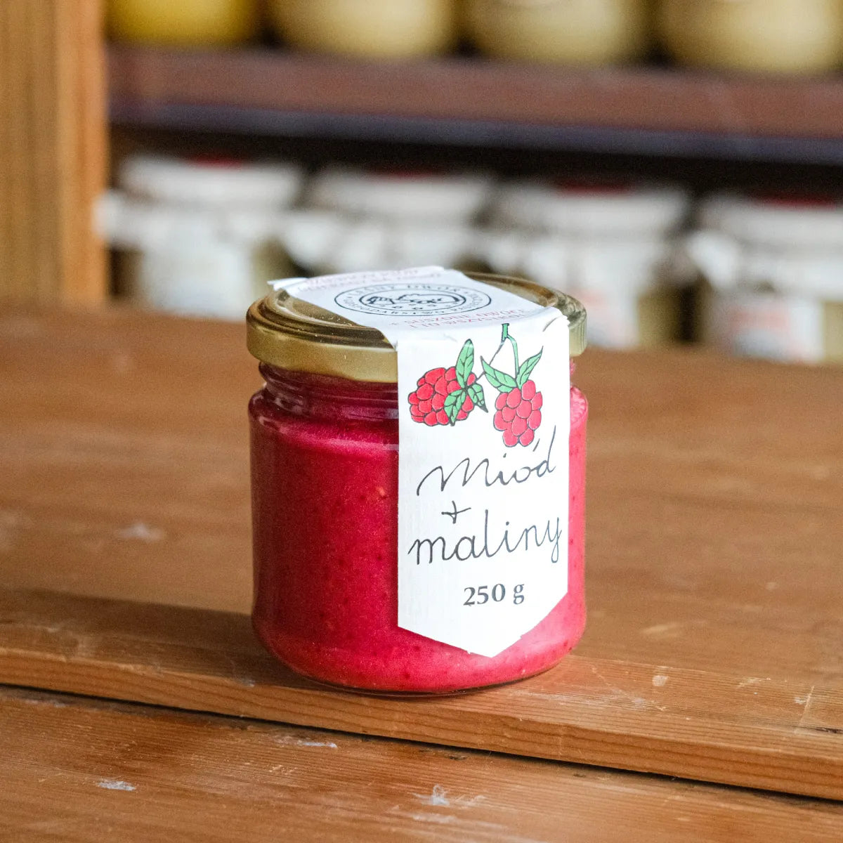 Miód z malinami - Gospodarstwo Pasieczne Leśny Dwór