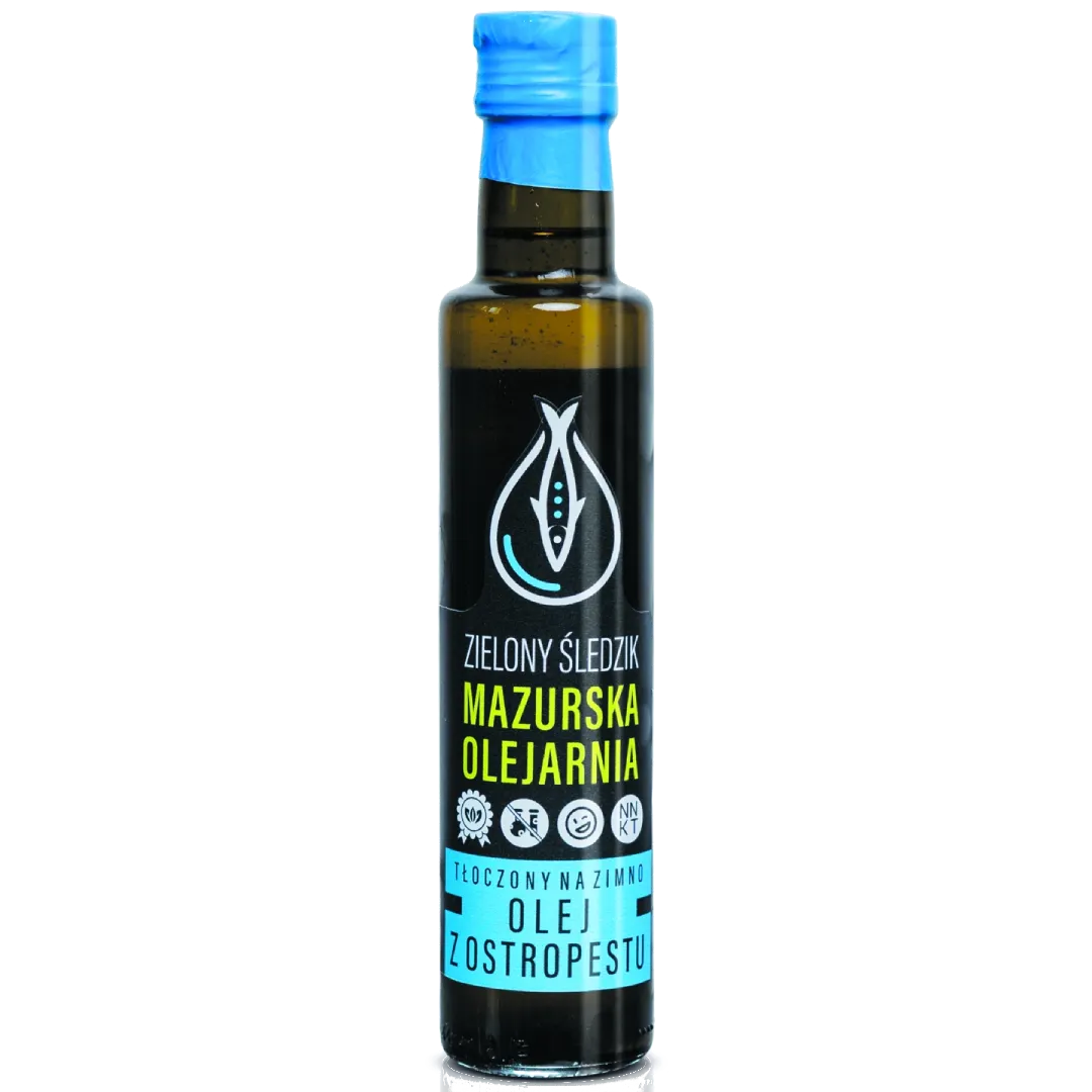 Olej z ostropestu - Zielony Śledzik - Gospodarstwo Pasieczne Leśny Dwór