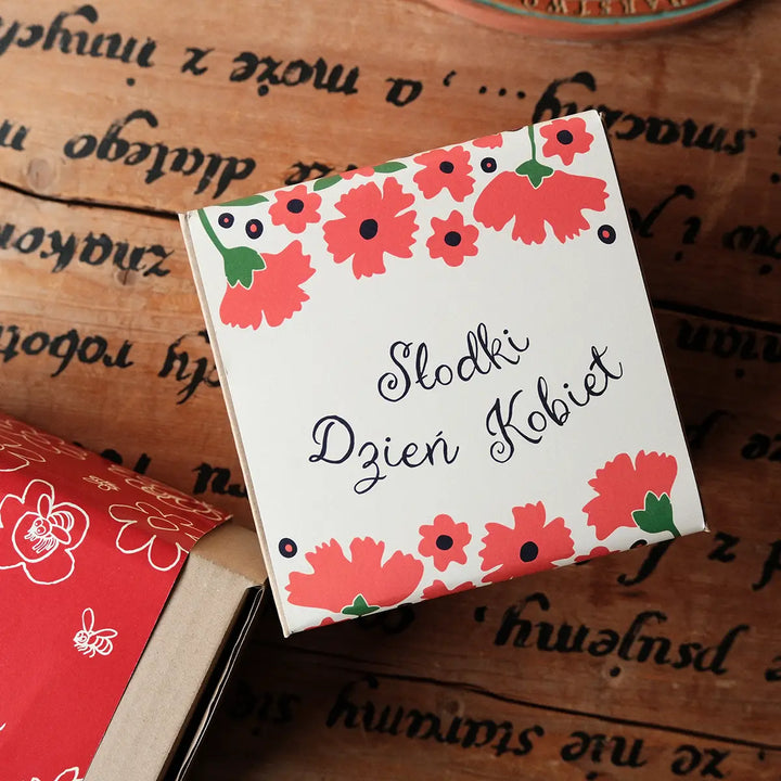 Opakowanie na zestaw prezentowy z miodem z okazji Dnia Kobiet