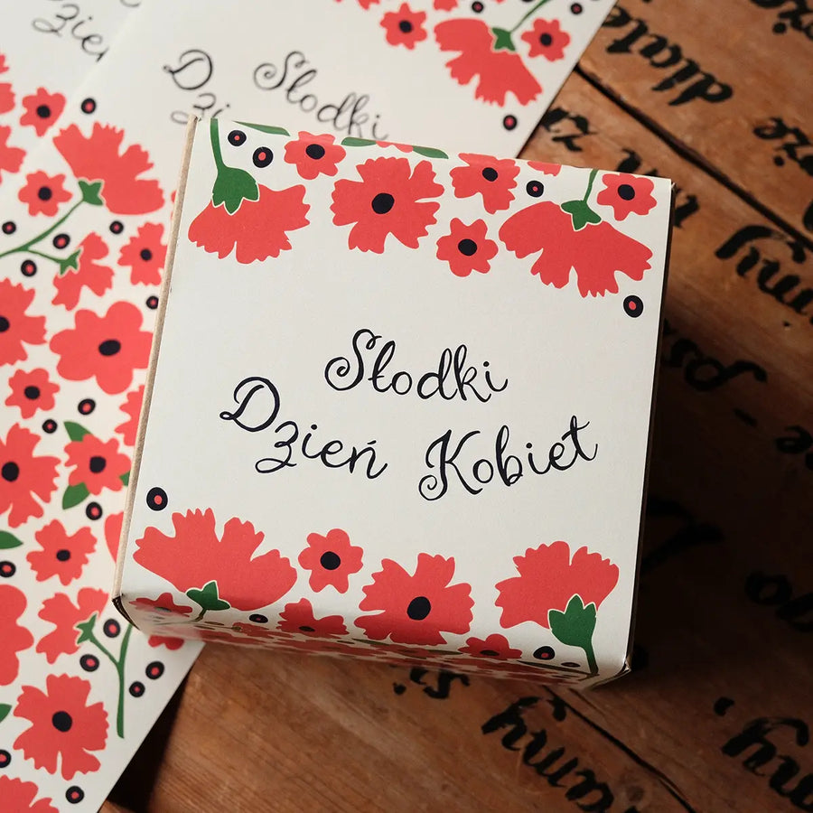 Opakowanie na zestaw prezentowy z miodem z okazji Dnia Kobiet