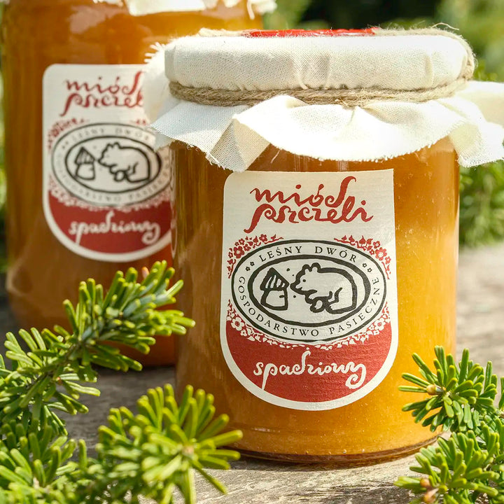 Miód spadziowy iglasty - Gospodarstwo Pasieczne Leśny Dwór