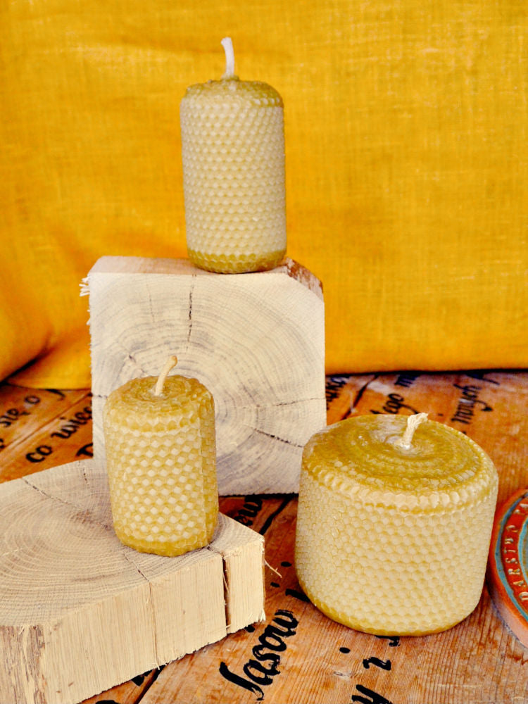 świeczka z wosku pszczelego leśny dwór